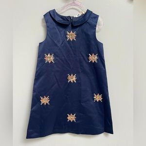 EUC Girls Sleeveless Collared Bejeweled Dress Size 7-8